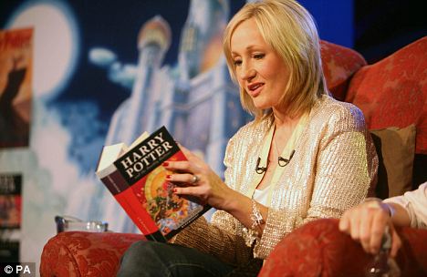 jk rowling reading harry potter