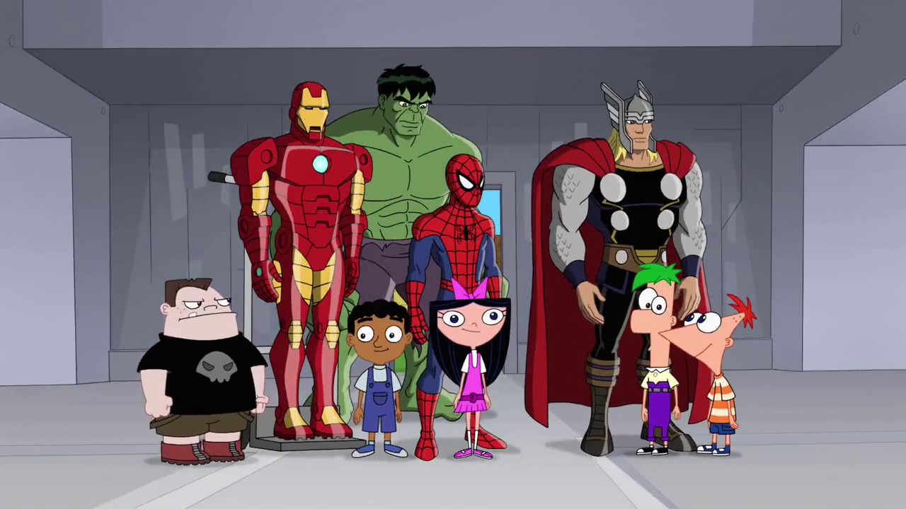 phineas and ferb and avengers.jpg
