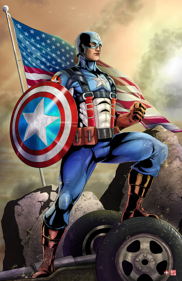 captain america art